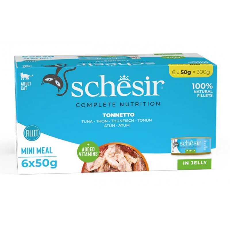 Schesir Cat Tuna 6x50g - tunas želejoje