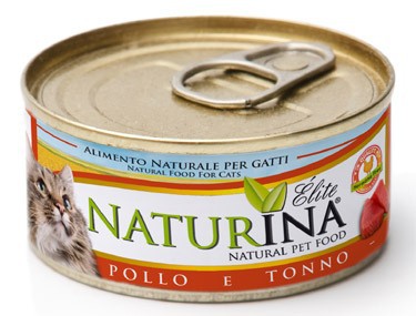 NATURINA ELITE DRĖGNAS VIŠTIENA SU TUNU 70G - KONSERVAI KATĖMS (VIŠTIENA SU TUNU)