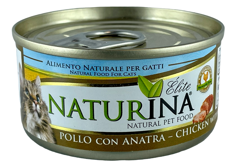 NATURINA ELITE DRĖGNAS VISTIENA SU ANTIS 70G - KONSERVAI KATĖMS (VISTA SU ANTIS)