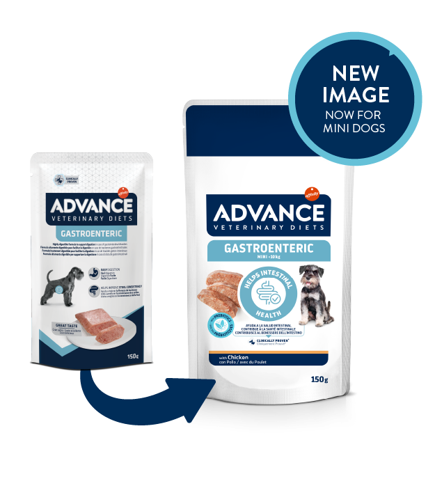 ADVANCE VETERINARY DIETS DOG GASTROENTERIC 150G - KONSERVAI ŠUNIMS, TURINTIEMS VIRŠKINIMO SUTRIKIMŲ