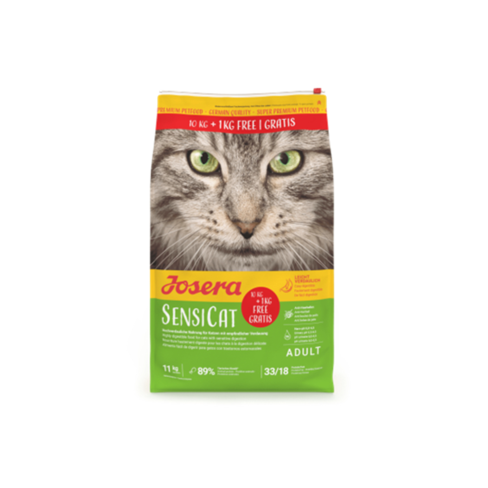 Josera Petfood AKCIJA Josera SP katinams SensiCat 11 kg (10+1 kg)