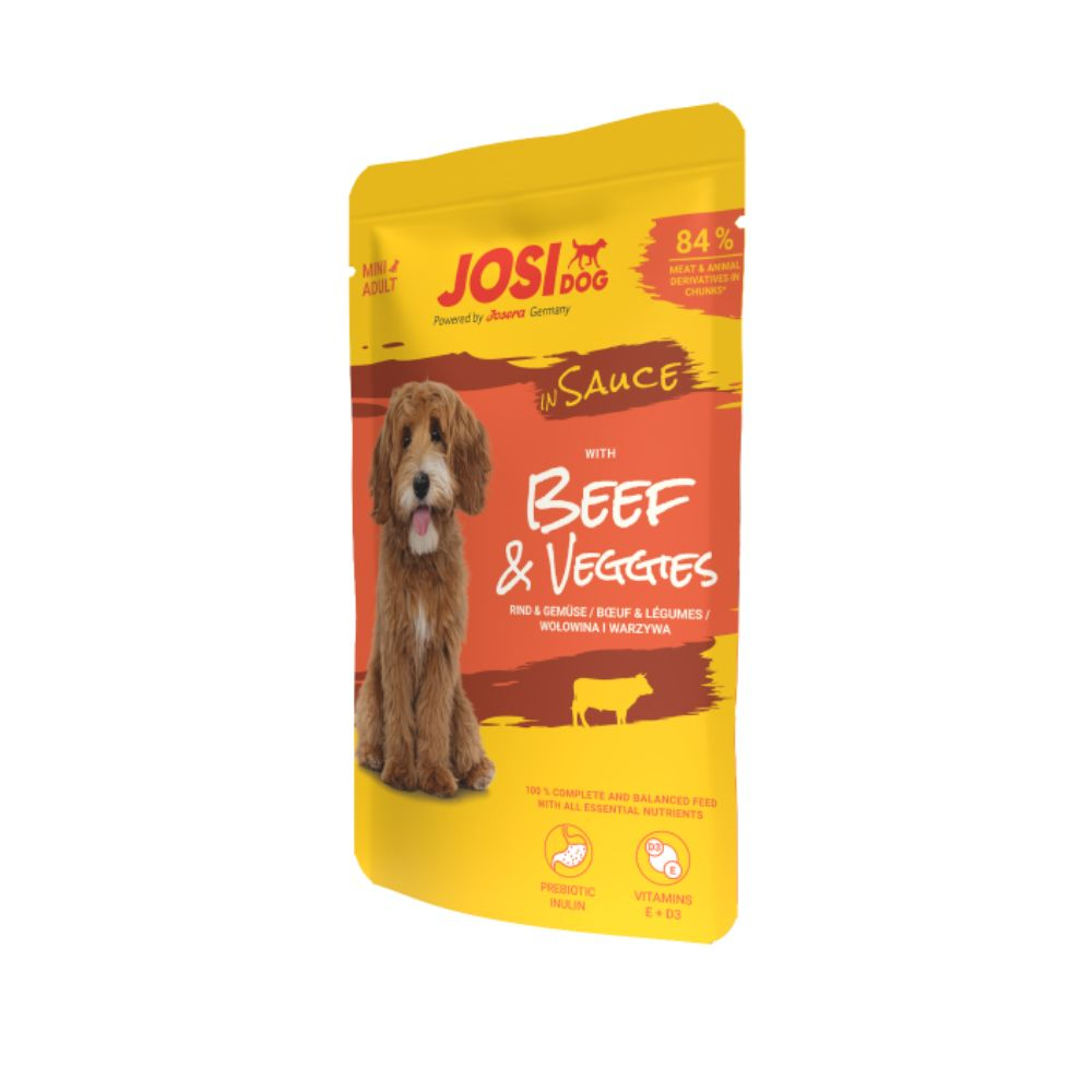 Josera Petfood Konservai JOSERA JosiDog Mini su Jautiena&Daržovėmis Padaže 100 g