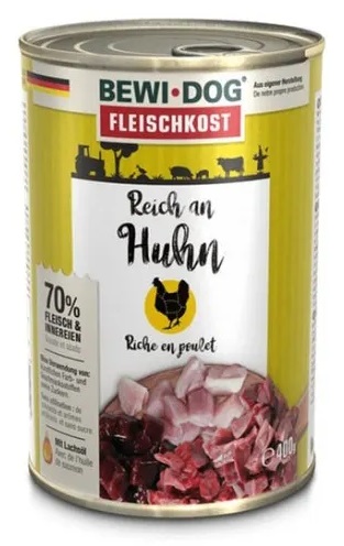 Bewi Dog turtingas vištiena 400gr - Suaugusiems šunims su vištiena
