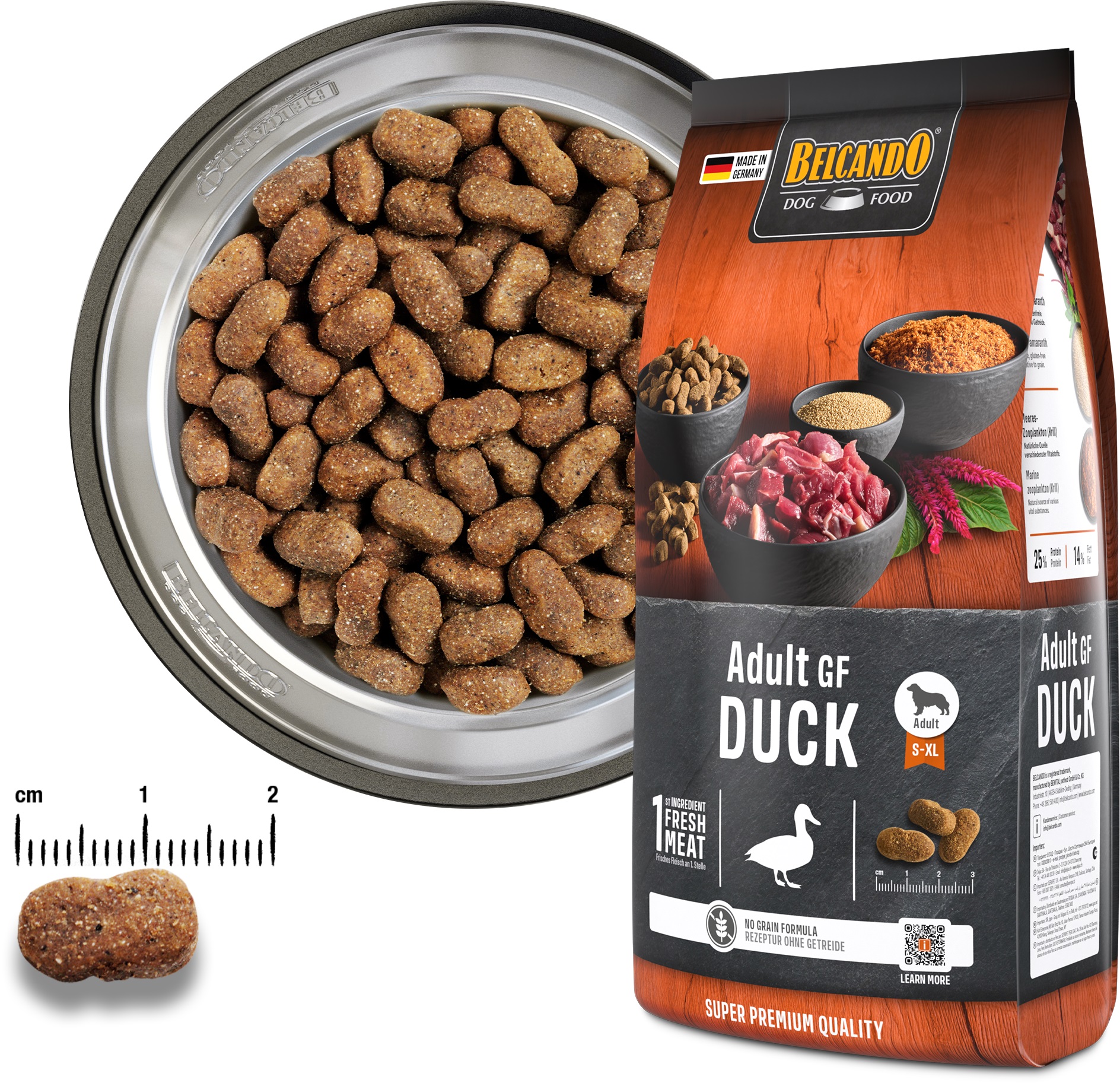 BELCANDO ADULT GF ANTIS 12.5KG - BEZGLIUTENAĮ PROCENTUS MAISTAS ŠUNIMS SU ANTIES MĖSA
