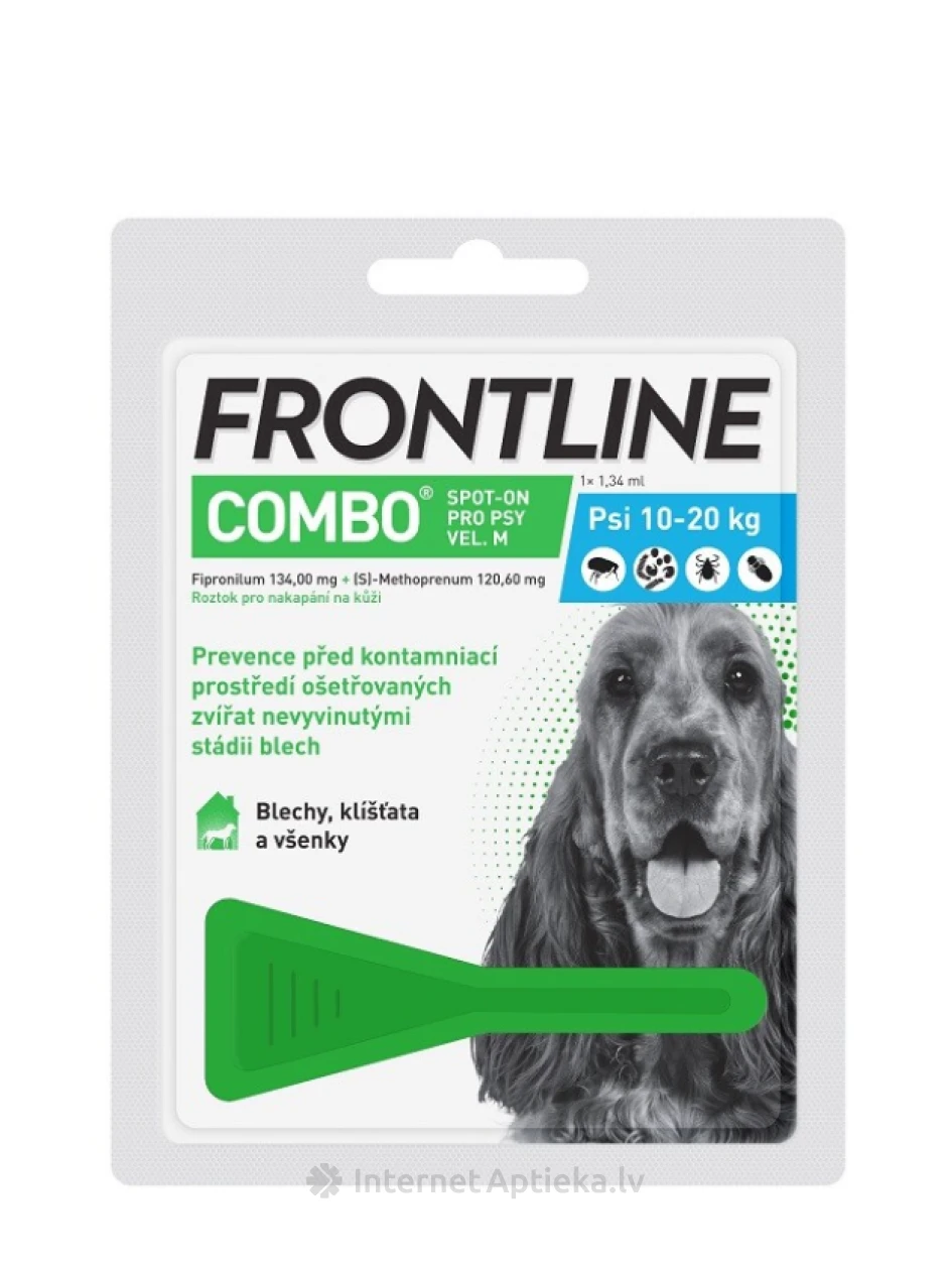 FRONTLINE COMBO SPOT-ON DOG M N1 ŠUNIMS (10-20KG)