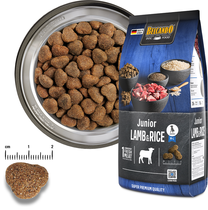 Belcando Junior Lamb & Rice 12.5 kg - Jauniems vidutinio ir didelio dydžio šunims nuo 4 mėnesių