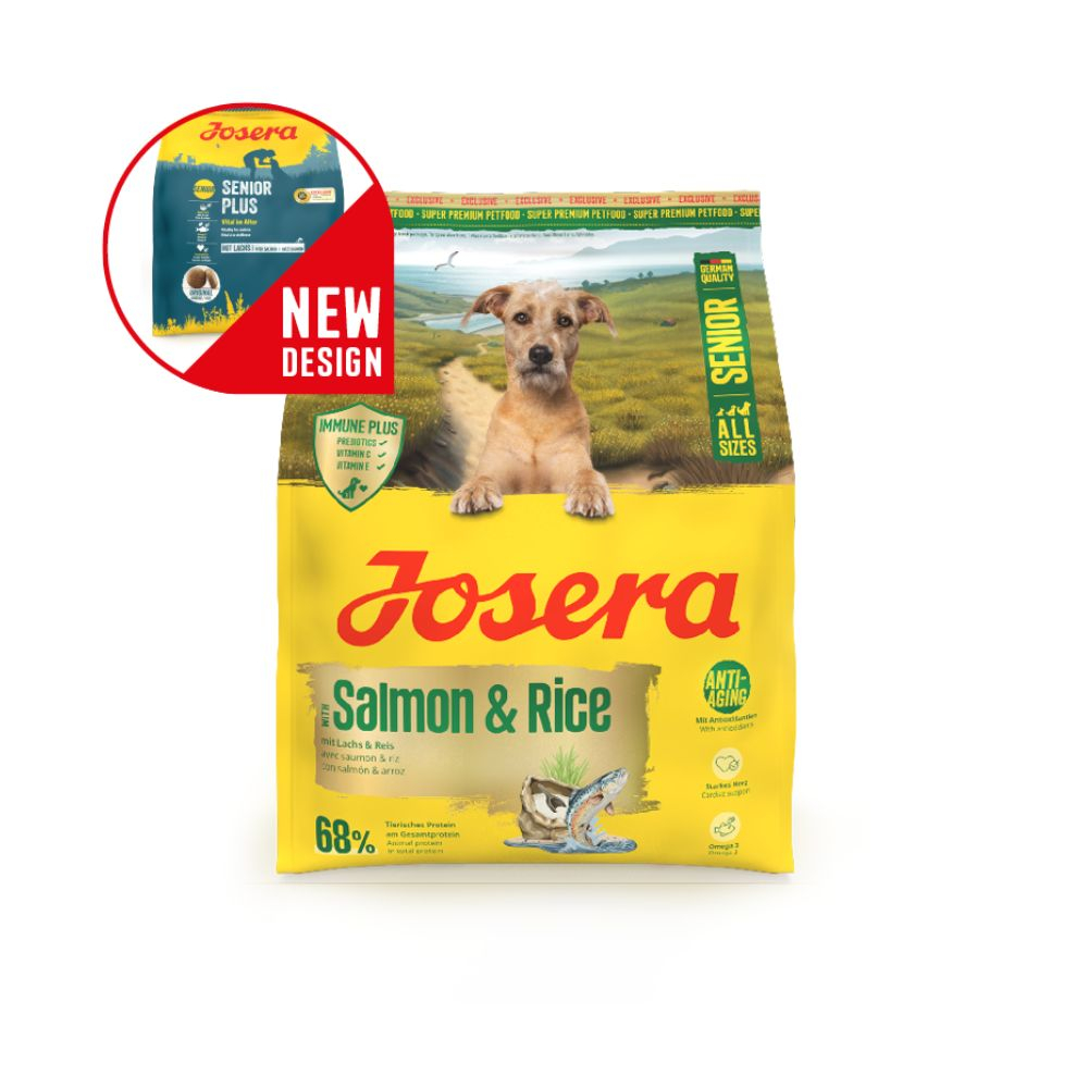 Josera Petfood Josera SP šunims A/S Senior su lašiša&Ryžiai 900 g