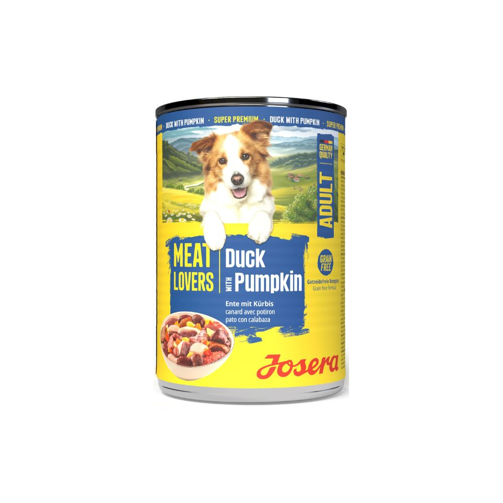 Josera Petfood Konservai JOSERA šunims Meat Lovers Adult Menu Antis su Moliūgais 400 g