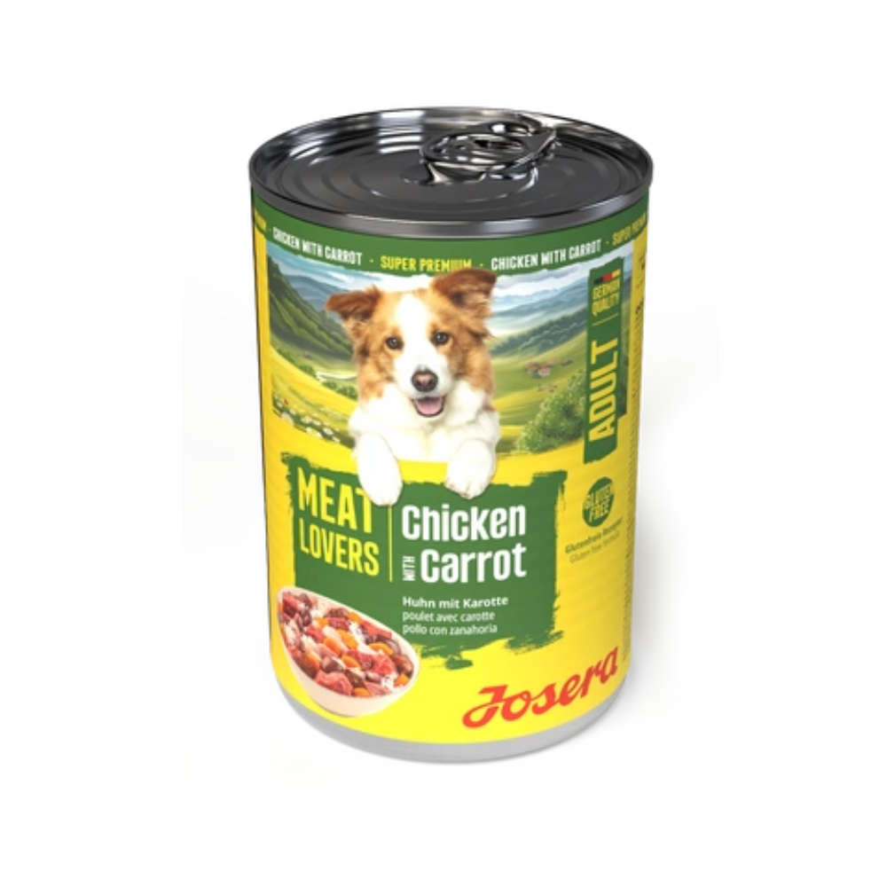 Josera Petfood Konservi JOSERA šunims Meat Lovers Adult Menu Vištiena su Morka 400 g
