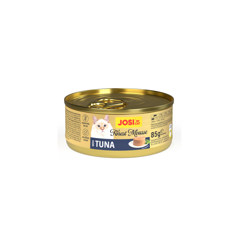 Josera Petfood Konservai JOSERA JosiCat Finest Musas su tunu 85 g