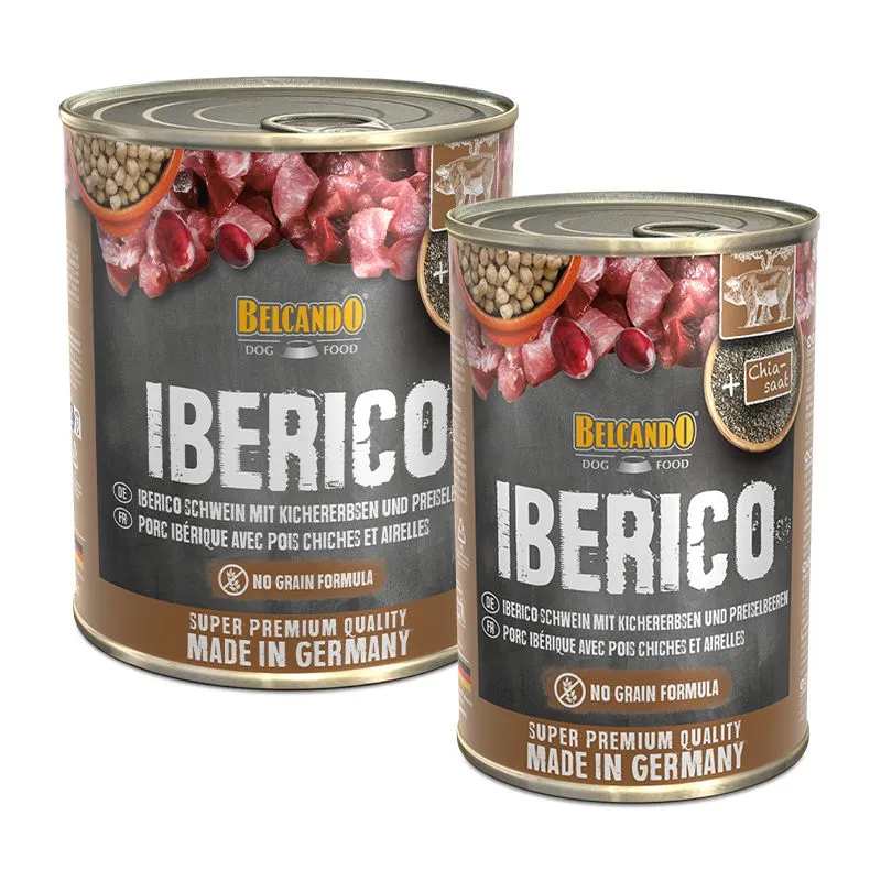 BELCANDO IBERICO SU VIŠTIEČIŲ ŽIRNIAIS IR BRUKNĖMIS 400G - KONSERVUOTI ŠUNIMS SU KHISPIJOS KIAULIENA, VIŠTIEČIŲ ŽIRNIAIS IR BRUKNĖMIS
