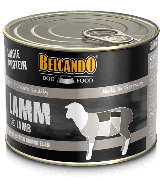 BELCANDO SINGLE PROTEIN LAMB 200G - MONOPROTEINA KONSERVAI ŠUNIMS SU AVIENOS MĖSA