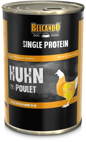 BELCANDO SINGLE PROTEIN VIŠTIENA 400G – MONOPROTEININIAI KONSERVAI ŠUNIMS SU VIŠTIENOS MĖSA