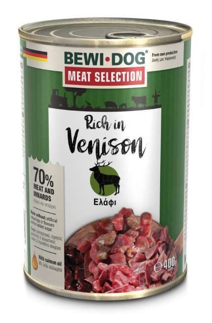 BEWI DOG RICH IN VENISON 400G - KONSERVAI ŠUNIMS SU BRIEŽIO MĖSA
