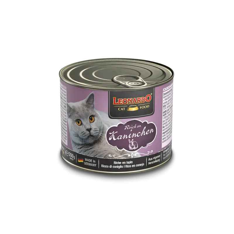 LEONARDO CAT RABBIT 200G - MAISTAS KATĖMS SU TRIUŠIO MĖSA