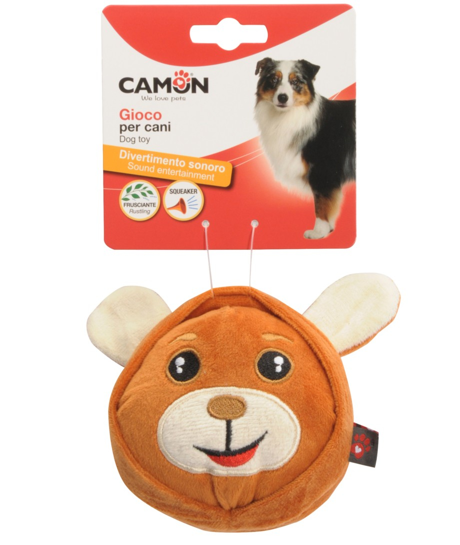 CAMON Rot. Šunims - Plüšiniai gyvūnai su cypimo ir lojimo efektu 10cm