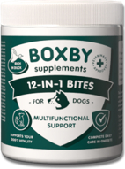 BOXBY 12-IN-1 BITES 240g - daugiafunkcis multivitaminų papildomasis maistas šunims nuo 4 mėn. amžiaus.
