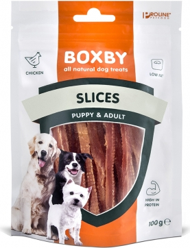 BOXBY GRIEŽINIAI ŠUNIMS 100G - papildomas maistas suaugusiems šunims, iš vištienos.