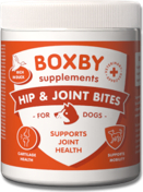 BOXBY HIP & JOINT BITES 240g - papildoma mityba šunims sąnarių sveikatai.