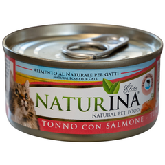 NATURINA ELITE DRĖGNAS TUNAS SU LAŠIŠA 70G - KONSERVAI KATĖMS (TUNAS SU LAŠIŠA)