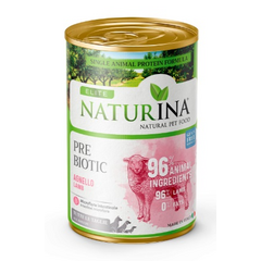 ELITE PREBIOTIC MONO AVINAS IR PSILIS Bez grūdų 400G — grūdiniai konservai suaugusiems šunims su aviena ir psilio sėklomis