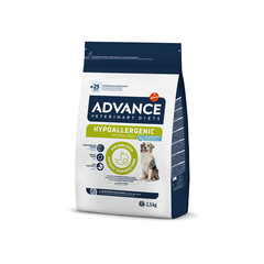 ADVANCE VETERINARY DIETS DOG HYPOALLERGENIC 2.5KG - ŠUNIMS, TURINTIEMS MAISTO NETOLERAVIMĄ IR ALERGIJŲ
