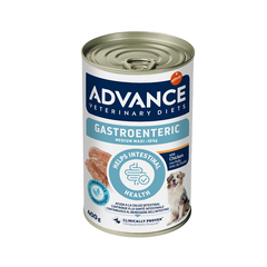 ADVANCE VETERINARY DIET DOG GASTROENTERIC MED/MAXI 400G - KONSERVAI VIDUTINIŲ IR DIDELIŲ VEISLIŲ ŠUNIMS, TURINTIEMS VIRŠKINIMO SUTRIKIMŲ