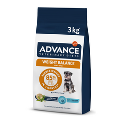 ADVANCE VETERINARY DIETS DOG WEIGHT BALANCE MINI 3KG - MAŽŲ VEISLIŲ ŠUNIMS SVORIO KONTROLEI