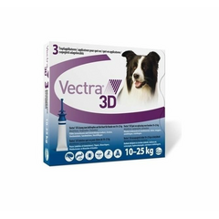 VECTRA 3D 3.6ML ŠUNIMS NUO 10-25KG N1 - ANTIPARAZITINIAI LAŠAI