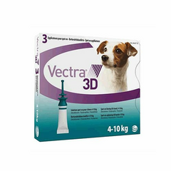 VECTRA 3D 1.6ML ŠUNIMS NUO 4-10KG N1 - PARAZITŲ PILIENAI