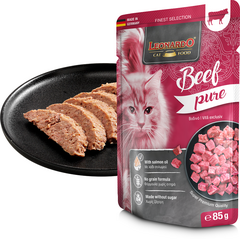 LEONARDO konservai katėms su jautiena 85 g