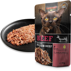 LEONARDO konservai katėms su jautiena ir plėšyta jautiena 70 g