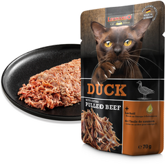 LEONARDO konservai katėms su antiena ir plėšyta jautiena 70 g