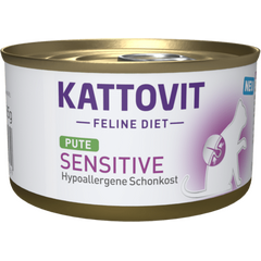 KATTOVIT SENSITIVE TURKEY 185G - KONSERVAI JAUTRIEMS KATĖMS SU INDIŠKINIU