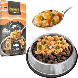 BELCANDO MASTERCRAFT TOPPING LAŠIŠA SU BROKOLIAIS 100G - KONSERVAI ŠUNIMS