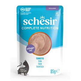 Schesir Cat Tuna In Mousse 85g - pilnavertiškas maistas - tuno musas