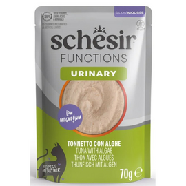 Schesir Cat Functions Mousse Urinary 70g - pilnavertis maistas - putėsiai katinams šlapimo takų sveikatai