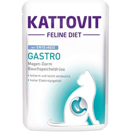 KATTOVIT GASTRO DUCK&RICE 85G - KONSERVI KAĶIEM AR PĪLI UN RĪSIEM