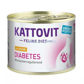 KATTOVIT DIABETAS VIŠTIENA 185G - KONSERVUOTAS MAISTAS KATĖMS SU VIŠTIENA