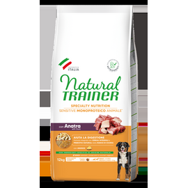 NATURAL TRAINER DOG SENSITIVE NO GLUTEN MEDIUM/MAXI ADULT DUCK 10+2 KG - visavertis be gliuteno maistas suaugusiems šunims. Su antienos mėsa.
