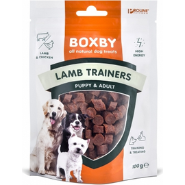 BOXBY LAMB TRAINERS PUPPY ? ADULT 100п - дополнительный корм с ягненком и курицей для щенков от 3 месяцев и взрослых собак.