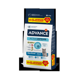 ADVANCE CAT ADULT STERILIZED TURKEY 10+2 KG - PILNAVERTĖ MITYBA SUAUGUSIEMS STERILIZUOTIEMS KATĖMS