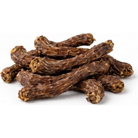 HAU & MIAU šunų užkandis - anties kakleliai 500 gr - papildomas maistas šunims, džiovinti anties kakleliai.