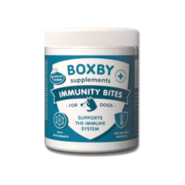 BOXBY IMMUNITY BITES 240 г — дополнительный корм для собак от 4 месяцев, поддерживает иммунную систему питомца и уменьшает дискомфорт от зуда кожи.