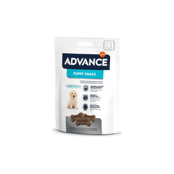 Advance Puppy Snack 150gr - papildomas maistas šuniukams, minkšti ir skanūs sausainiai.