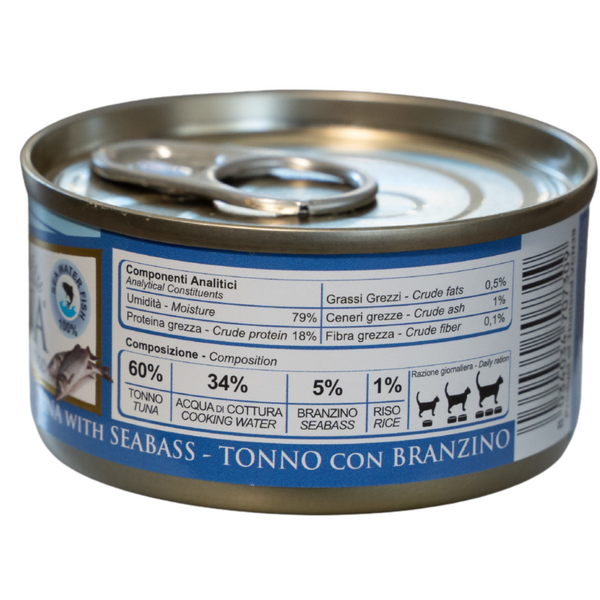 NATURINA ELITE TUNA SU JŪROS LŪŠIU 70G - KONSERVAI KATĖMS SU TUNU IR JŪROS LŪŠIU, 3 image