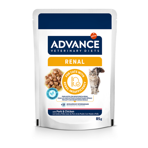 ADVANCE VETERINARY DIETS CAT RENAL 85G - KONSERVAI KATĖMS, TURINČIOMS INKSTŲ VEIKLOS SUTRIKIMŲ