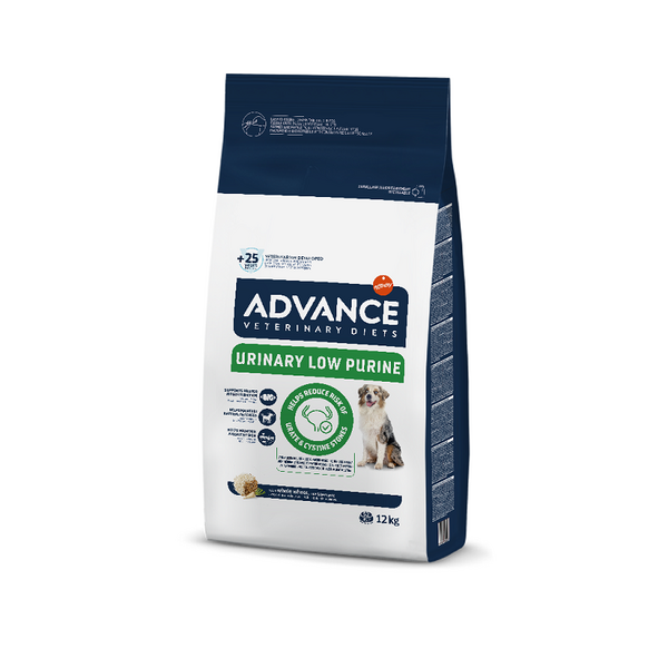 ADVANCE VETERINARY DIETS DOG URINARY LOW PURINE 12 KG - ДЛЯ СОБАК С ПРОБЛЕМОЙ ДЕУРИНАЦИИ, ТАК ЖЕ ДЛЯ ЛЕЧЕНИЯ ЛЕЙШМОНИОЗА