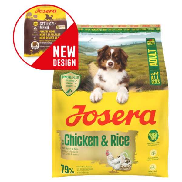 Josera Petfood Josera SP šunims A/S su vištiena&ryžiais 12.5 kg (Vištienos meniu)