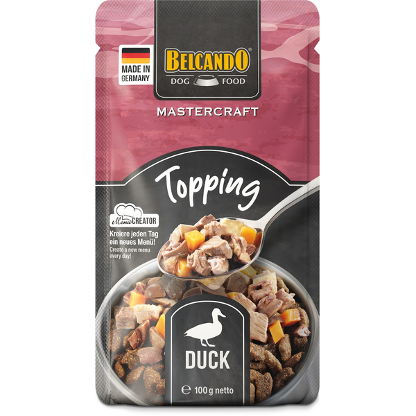 BELCANDO MASTERCRAFT TOPPING ANTIS SU SALDŽIOSIOS BULVĖS 100G - KONSERVAI ŠUNIMS, 3 image